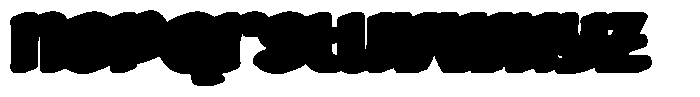 Boer Food Extrude Font LOWERCASE
