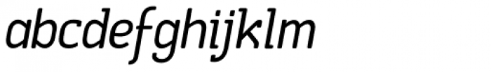 Boffin Thin Italic Font LOWERCASE