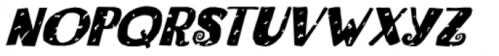 Bogeyman Eroded Italic Font LOWERCASE