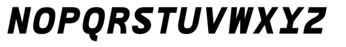 Bogita Mono Black Oblique Font UPPERCASE