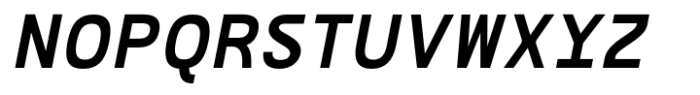 Bogita Mono Bold Oblique Font UPPERCASE