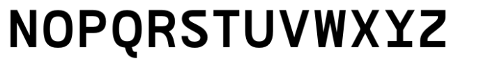 Bogita Mono Bold Font UPPERCASE