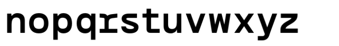 Bogita Mono Bold Font LOWERCASE