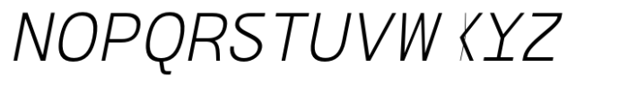 Bogita Mono Light Oblique Font UPPERCASE