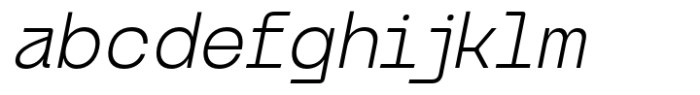 Bogita Mono Light Oblique FONT