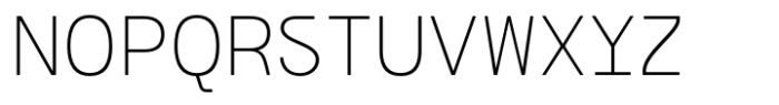 Bogita Mono Ultra Light Font UPPERCASE
