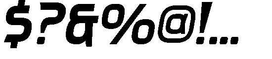 Bogra Italic Font OTHER CHARS
