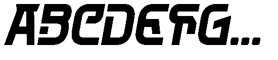 Bogra Italic Font UPPERCASE
