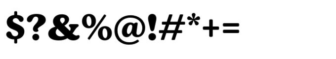 Bogue Extrabold Font OTHER CHARS