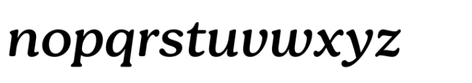 Bogue Medium Italic Font LOWERCASE