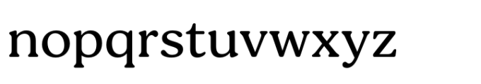 Bogue Regular Font LOWERCASE