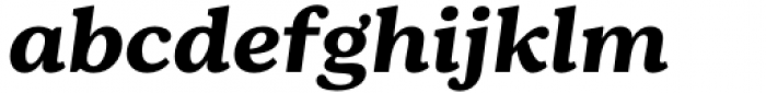 Bogue Slab Bold Italic Font LOWERCASE