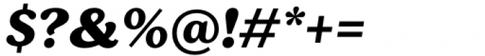 Bogue Slab Extrabold Italic Font OTHER CHARS
