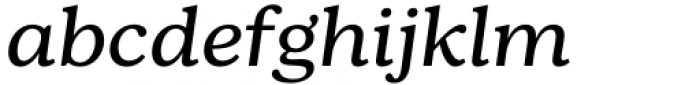 Bogue Slab Italic Font LOWERCASE