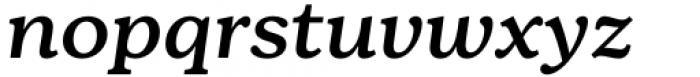 Bogue Slab Medium Italic Font LOWERCASE