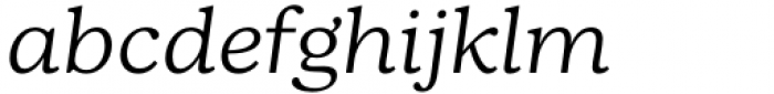Bogue Slab Thin Italic Font LOWERCASE