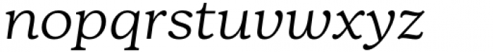 Bogue Slab Thin Italic Font LOWERCASE