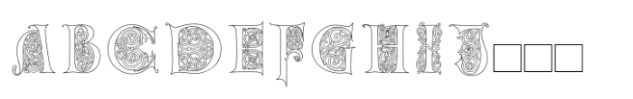 Bohemian Initials Line FONT