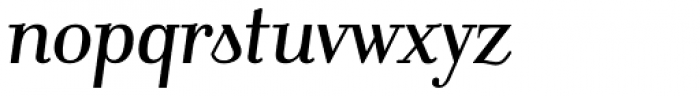 Bohemian Italic Font LOWERCASE