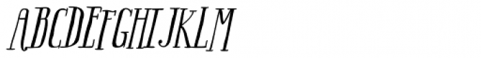 Boho Serif Italic Font UPPERCASE