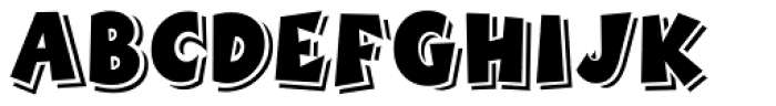 Boink Dropshadow Font UPPERCASE