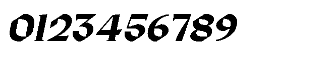 Bokner Oblique Font OTHER CHARS