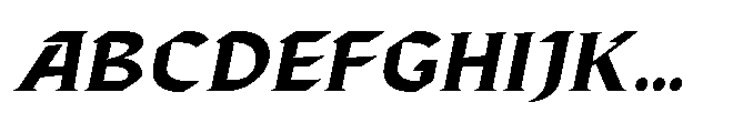 Bokner Oblique Font UPPERCASE