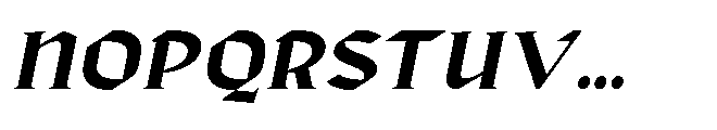Bokner Oblique Font UPPERCASE