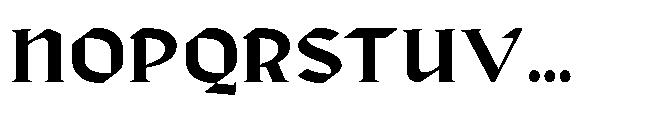Bokner Regular Font UPPERCASE