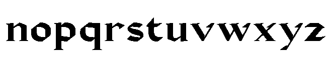 Bokner Regular Font LOWERCASE