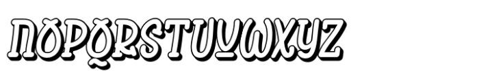 Bolatuk Shadow Slant Font UPPERCASE