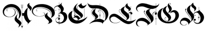 Bold Bavarian Font UPPERCASE