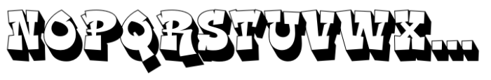 Bold Blast Extrude Font UPPERCASE