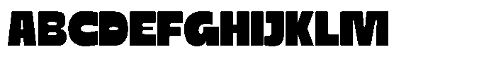 Bold Eater Font UPPERCASE