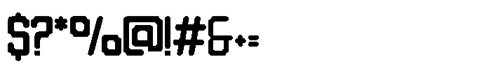 Bold Frame One Font OTHER CHARS