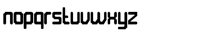 Bold Frame One Font LOWERCASE