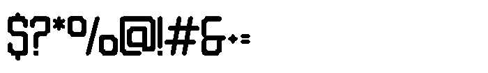 Bold Frame Regular Font OTHER CHARS