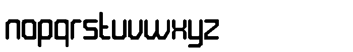 Bold Frame Regular Font LOWERCASE