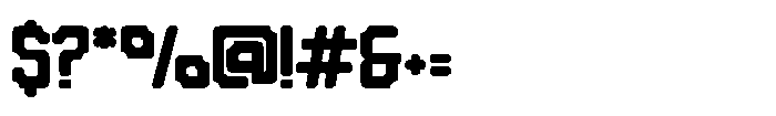 Bold Frame Two Font OTHER CHARS
