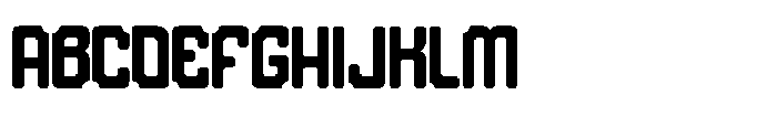Bold Frame Two Font UPPERCASE