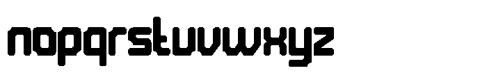 Bold Frame Two Font LOWERCASE