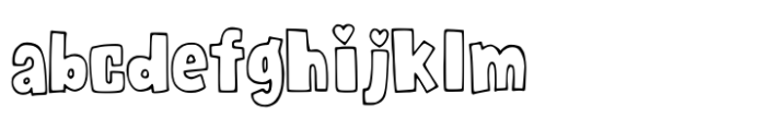 Bold Heart Outline FONT