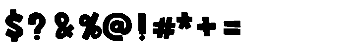 Bold Idea Font OTHER CHARS