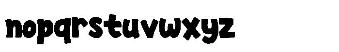 Bold Idea Font LOWERCASE