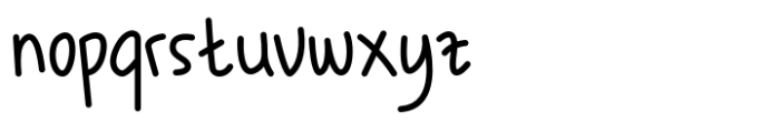 Bold Marker Regular Font LOWERCASE