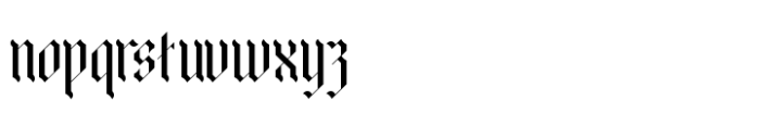 Bold Riot Regular Font LOWERCASE