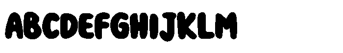 Bold Rounded Font UPPERCASE