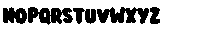 Bold Rounded Font UPPERCASE