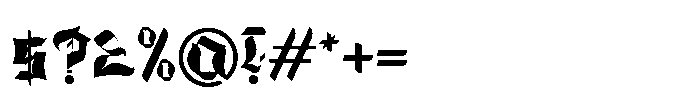 Bold Rune Reg Font OTHER CHARS
