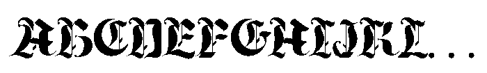 Bold Rune Reg Font UPPERCASE